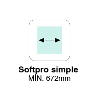 MIN. WIDTH SIMPLE SOFTPRO 672mm